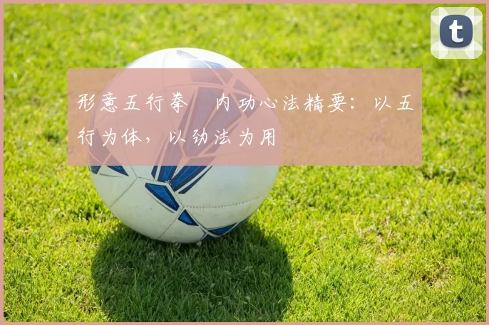 形意五行拳・内功心法精要：以五行为体，以劲法为用