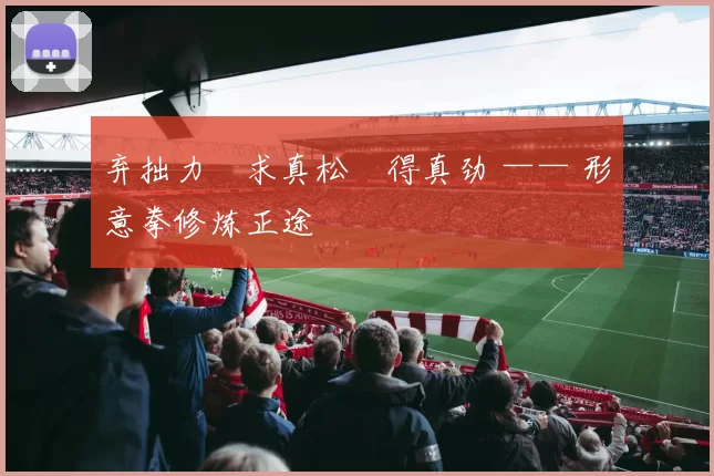 弃拙力・求真松・得真劲 —— 形意拳修炼正途