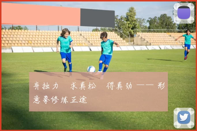 弃拙力・求真松・得真劲 —— 形意拳修炼正途