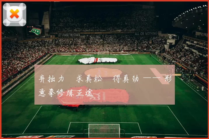 弃拙力・求真松・得真劲 —— 形意拳修炼正途