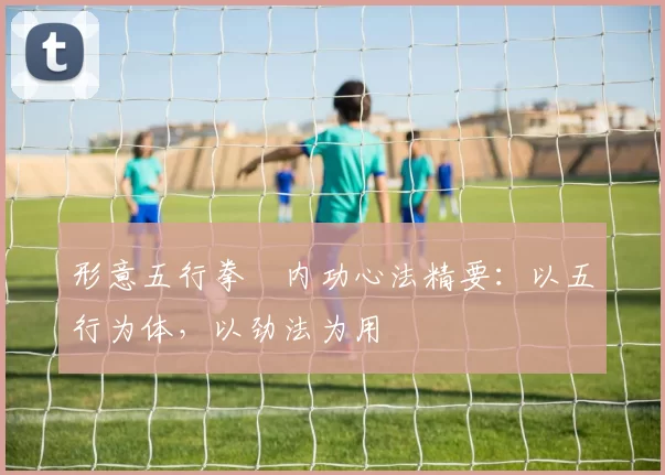 形意五行拳・内功心法精要：以五行为体，以劲法为用