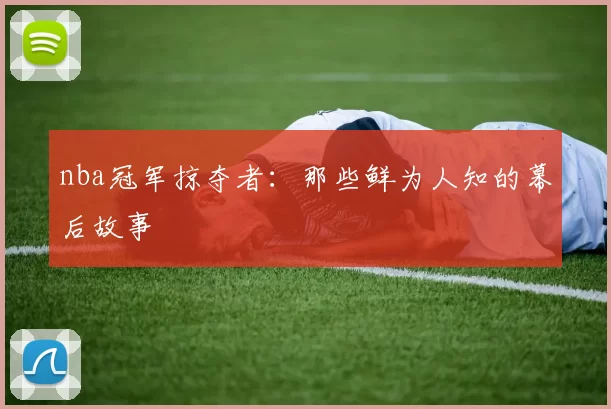 nba冠军掠夺者：那些鲜为人知的幕后故事