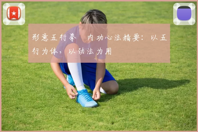 形意五行拳・内功心法精要：以五行为体，以劲法为用