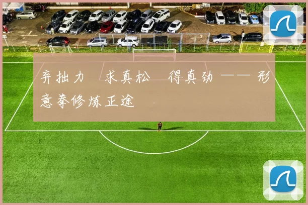 弃拙力・求真松・得真劲 —— 形意拳修炼正途