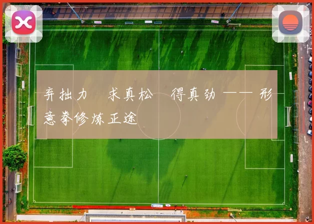 弃拙力・求真松・得真劲 —— 形意拳修炼正途