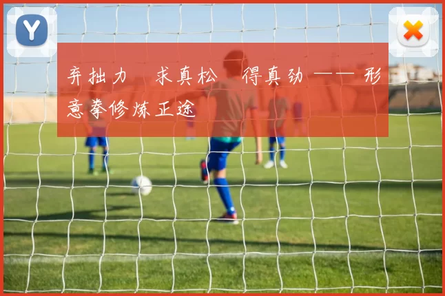 弃拙力・求真松・得真劲 —— 形意拳修炼正途